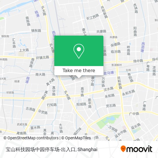 宝山科技园场中园停车场-出入口 map