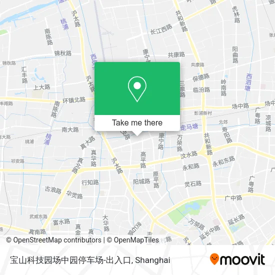 宝山科技园场中园停车场-出入口 map