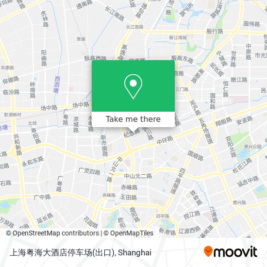 上海粤海大酒店停车场(出口) map