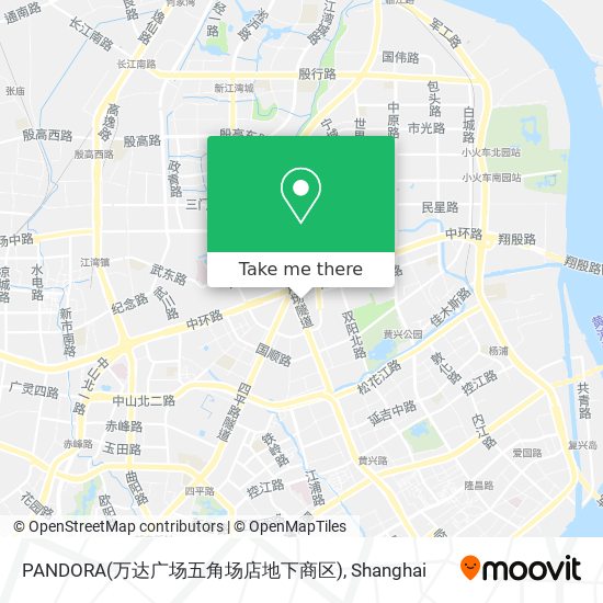 PANDORA(万达广场五角场店地下商区) map