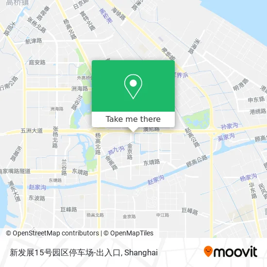 新发展15号园区停车场-出入口 map