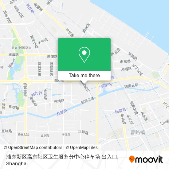 浦东新区高东社区卫生服务分中心停车场-出入口 map