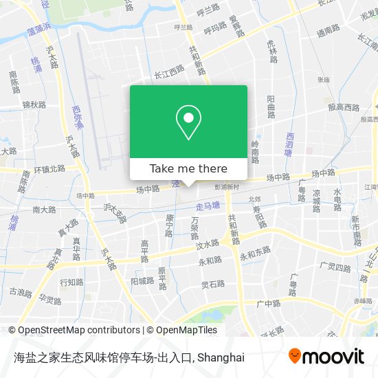 海盐之家生态风味馆停车场-出入口 map