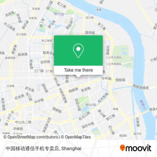 中国移动通信手机专卖店 map