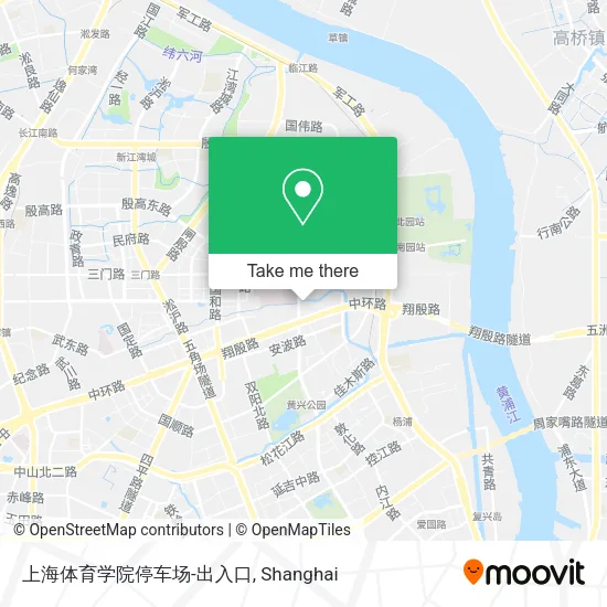 上海体育学院停车场-出入口 map