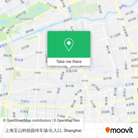 上海宝山科技园停车场-出入口 map