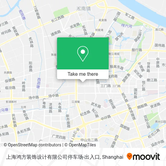 上海鸿方装饰设计有限公司停车场-出入口 map