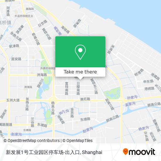 新发展1号工业园区停车场-出入口 map