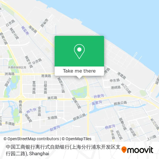 中国工商银行离行式自助银行(上海分行浦东开发区支行园二路) map