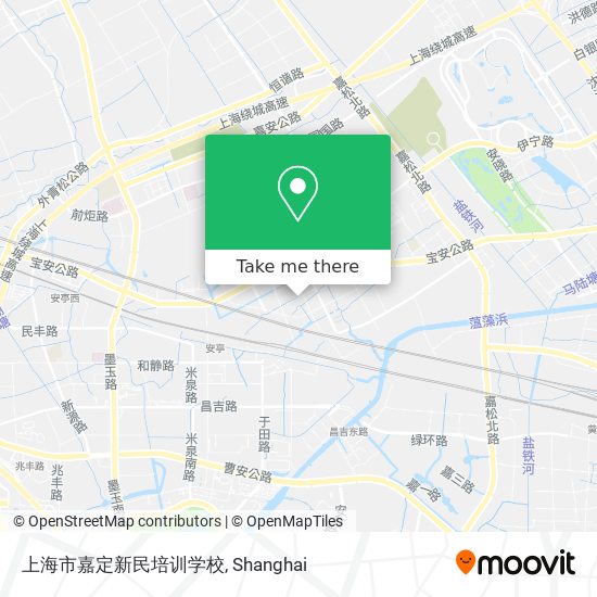 上海市嘉定新民培训学校 map