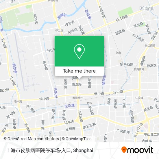上海市皮肤病医院停车场-入口 map