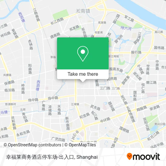 幸福莱商务酒店停车场-出入口 map