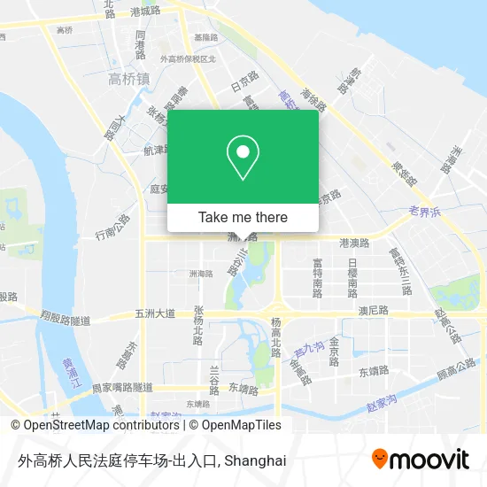 外高桥人民法庭停车场-出入口 map