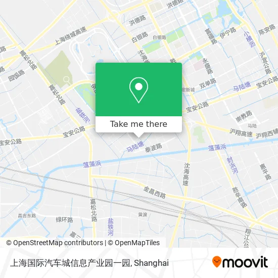 上海国际汽车城信息产业园一园 map
