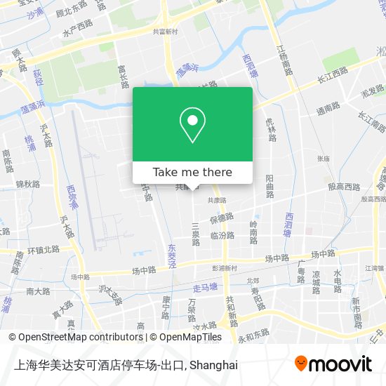上海华美达安可酒店停车场-出口 map
