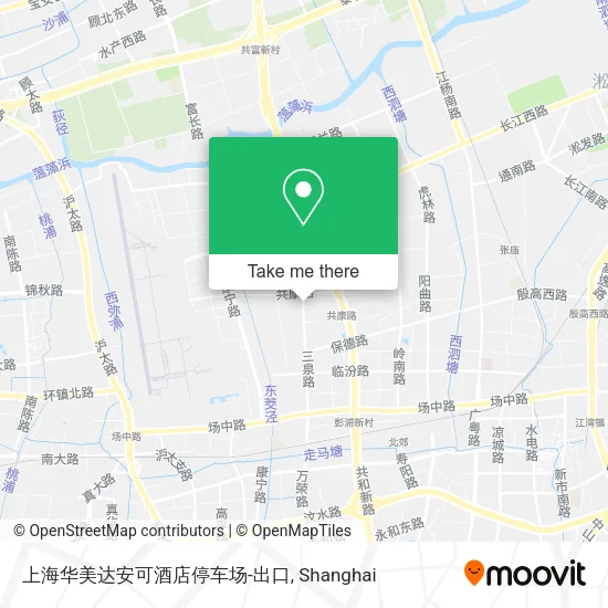 上海华美达安可酒店停车场-出口 map