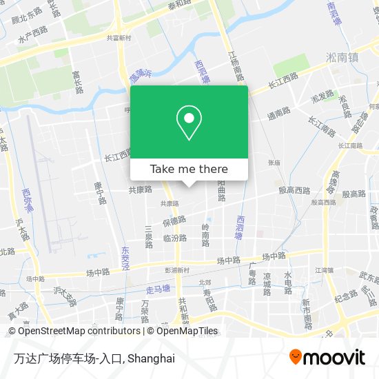 万达广场停车场-入口 map