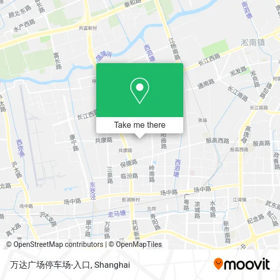 万达广场停车场-入口 map