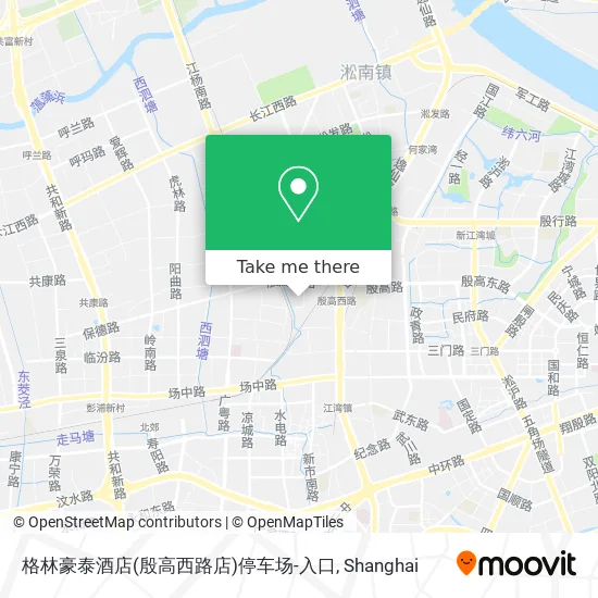 格林豪泰酒店(殷高西路店)停车场-入口 map
