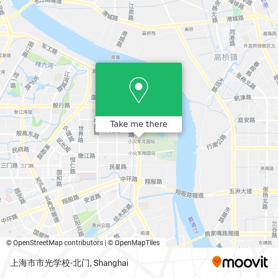 上海市市光学校-北门 map
