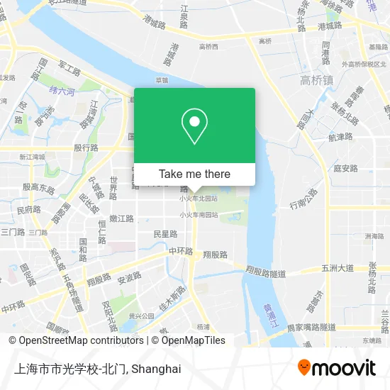 上海市市光学校-北门 map