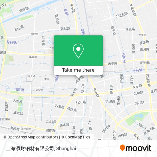 上海添财钢材有限公司 map