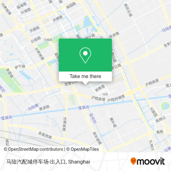 马陆汽配城停车场-出入口 map