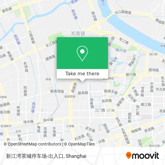 新江湾茶城停车场-出入口 map