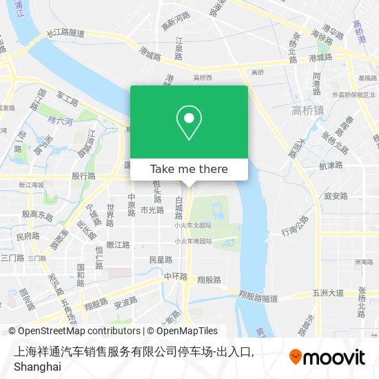 上海祥通汽车销售服务有限公司停车场-出入口 map