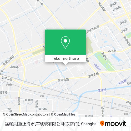 福耀集团(上海)汽车玻璃有限公司(东南门) map