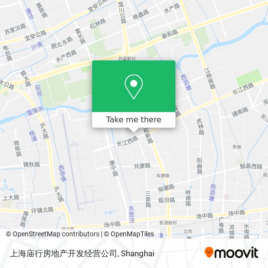 上海庙行房地产开发经营公司 map