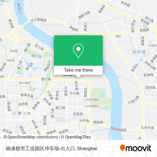 杨浦都市工业园区停车场-出入口 map