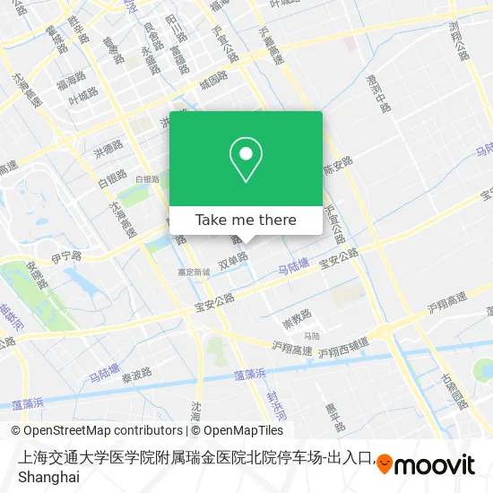 上海交通大学医学院附属瑞金医院北院停车场-出入口 map