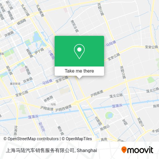 上海马陆汽车销售服务有限公司 map