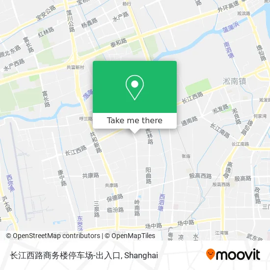 长江西路商务楼停车场-出入口 map