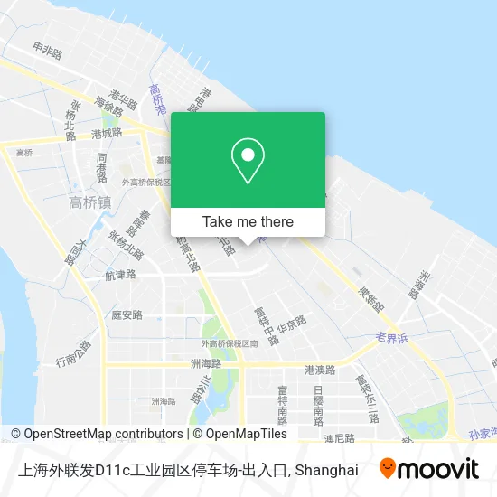 上海外联发D11c工业园区停车场-出入口 map