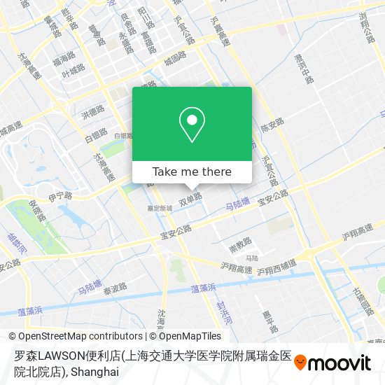 罗森LAWSON便利店(上海交通大学医学院附属瑞金医院北院店) map