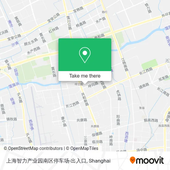 上海智力产业园南区停车场-出入口 map