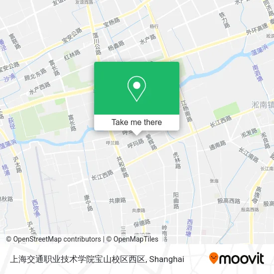 上海交通职业技术学院宝山校区西区 map
