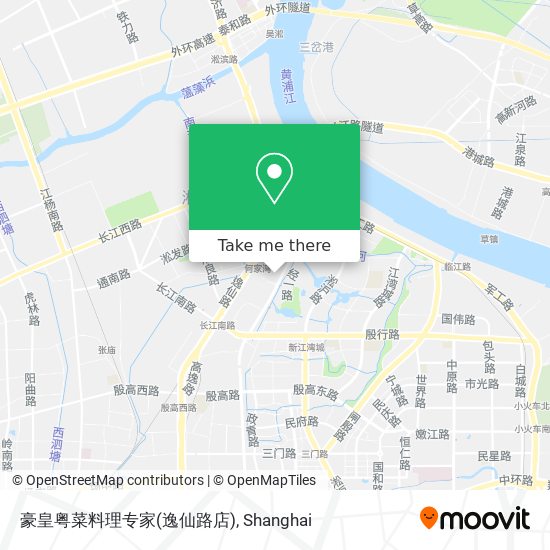 豪皇粤菜料理专家(逸仙路店) map