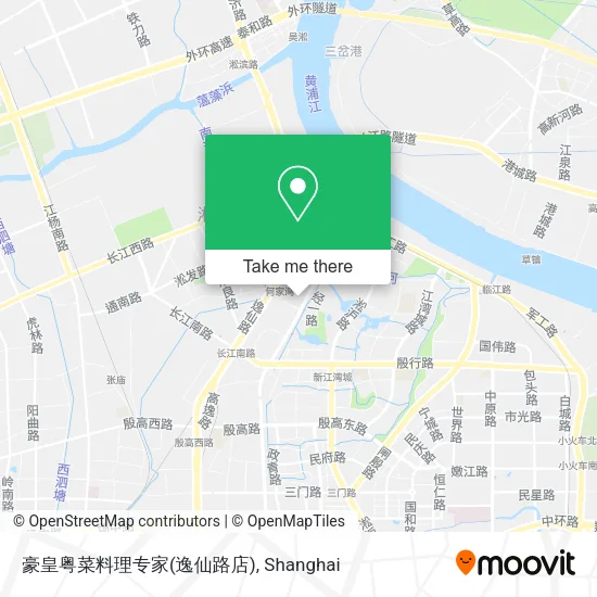 豪皇粤菜料理专家(逸仙路店) map