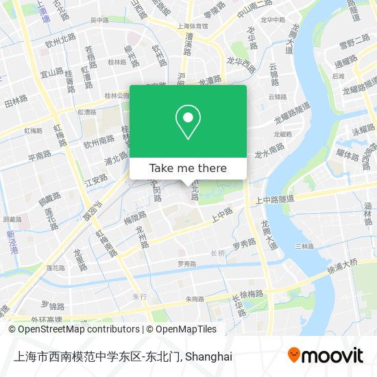 上海市西南模范中学东区-东北门 map