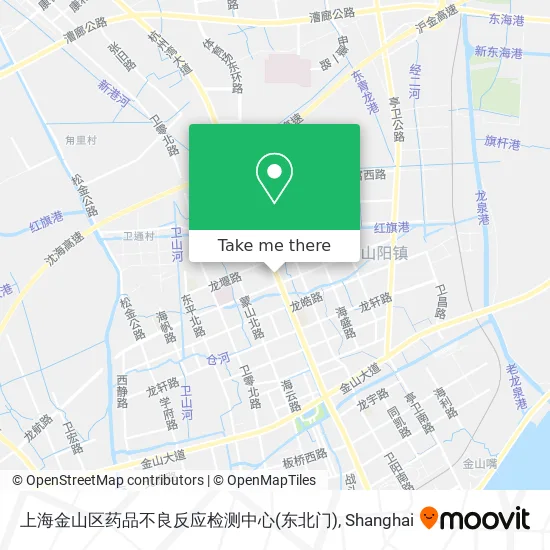 上海金山区药品不良反应检测中心(东北门) map