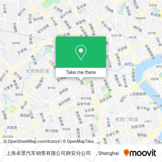 上海卓景汽车销售有限公司静安分公司 map