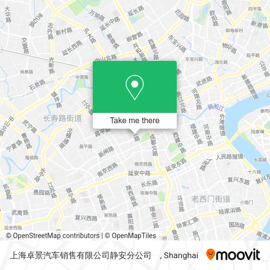 上海卓景汽车销售有限公司静安分公司 map