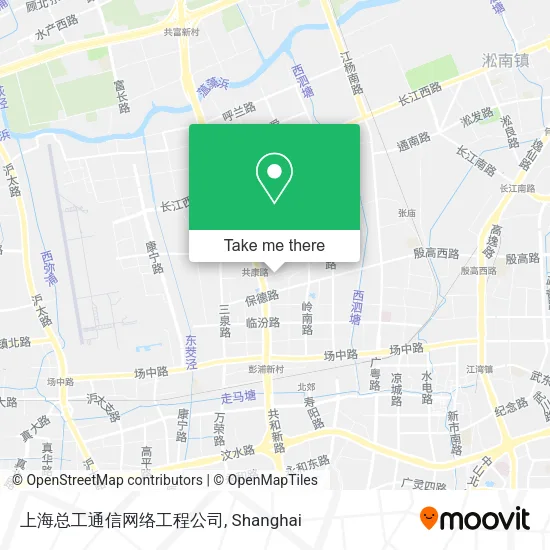 上海总工通信网络工程公司 map