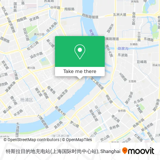 特斯拉目的地充电站(上海国际时尚中心站) map