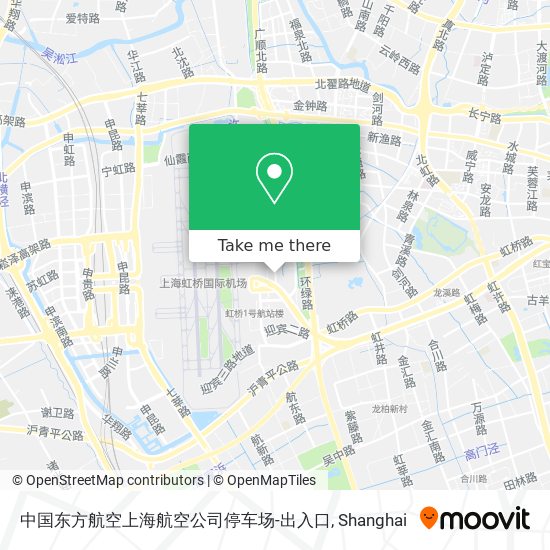 中国东方航空上海航空公司停车场-出入口 map
