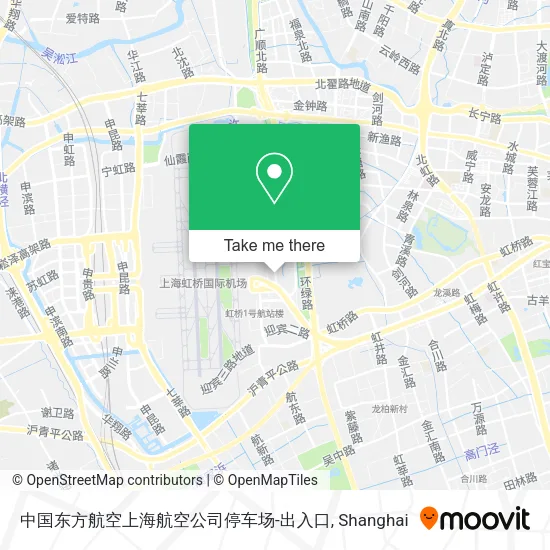 中国东方航空上海航空公司停车场-出入口 map