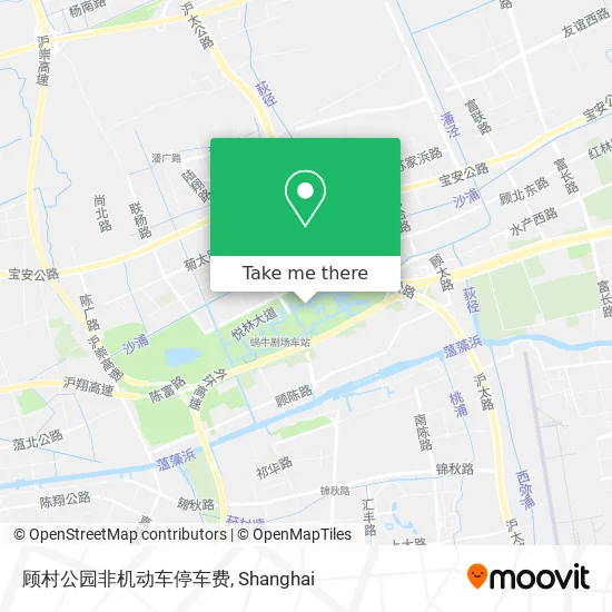 顾村公园非机动车停车费 map